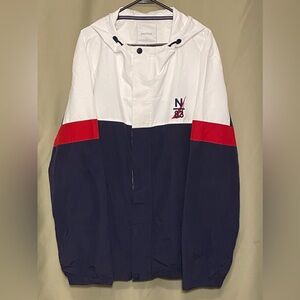 Nautica Color-Block N83 Sailing Outdoor Hooded Windbreaker Jacket  Men 3XL